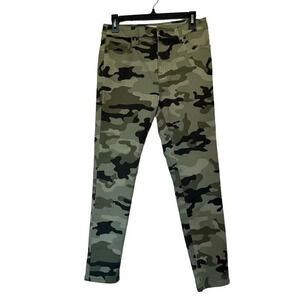 Nili Lotan Women’s Camo Pencil Pants Size 6 Green for Target EUC Safari Casual
